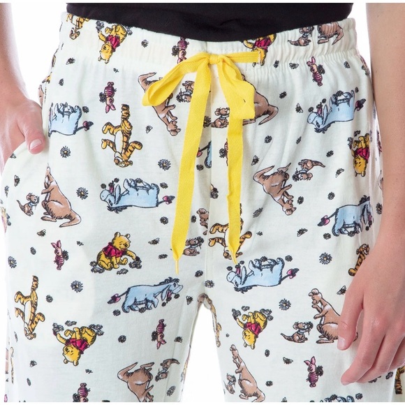 Disney Winnie The Pooh Women's Classic Character Art Loungewear Pajama Pants SzS - Picture 5 of 11